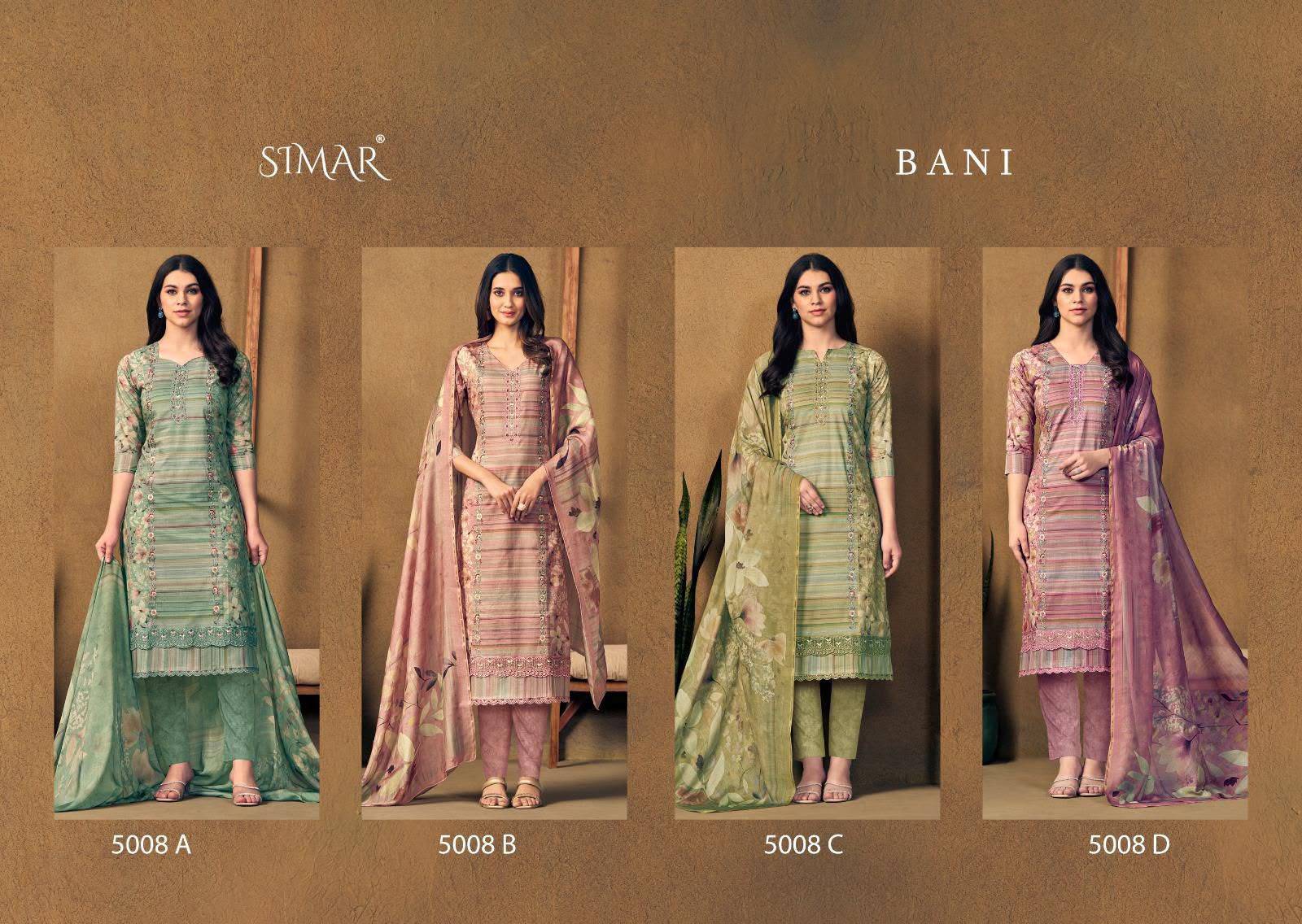 Bani By Glossy 5008 Series Beautiful Colourful Organza Dresses At Wholesale Price